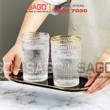  Deli DSKB040-2A - Ly Thủy Tinh Deli Whisky High Ball 350ml | Thủy Tinh Cao Cấp 