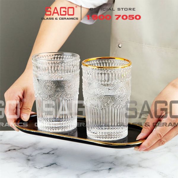  Deli DSKB040-2A - Ly Thủy Tinh Deli Whisky High Ball 350ml | Thủy Tinh Cao Cấp 
