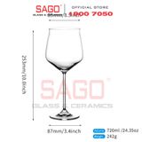  IDELITA 93BG72 - Ly thủy tinh Pha Lê IDELITA Victorian Bordeaux wine Crystal glasses 720ml | Thủy Tinh Pha Lê Cao cấp 