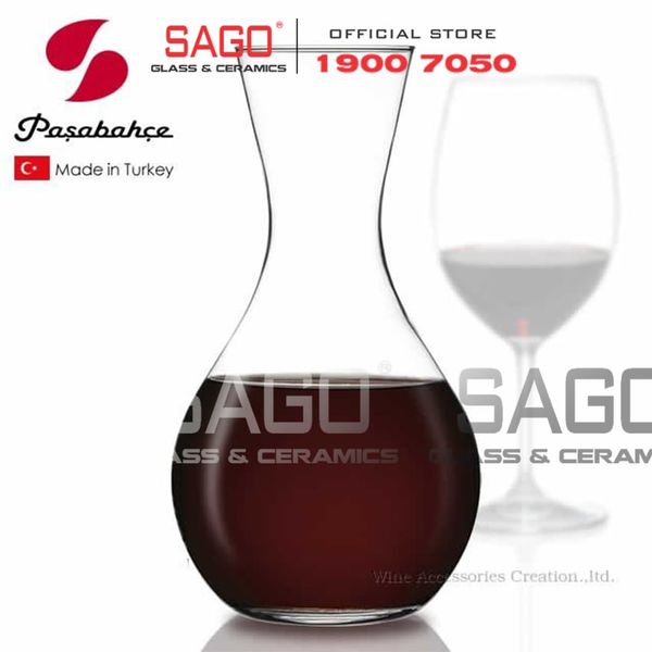  Pasabahce 64110 - Bình Rót Thủy Tinh Pasabahce Pengo Superior Decanter 1250ml | Nhập Khẩu Thổ Nhĩ Kỳ 
