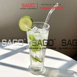  INS 82192 - Ly Thủy Tinh Sọc INS Gibraltar Beverage 370ml | Thủy Tinh Cao Cấp 