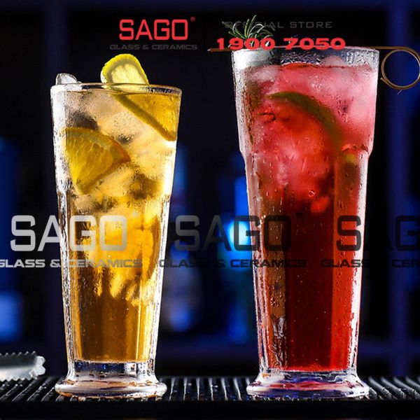  INS 82192 - Ly Thủy Tinh Sọc INS Gibraltar Beverage 370ml | Thủy Tinh Cao Cấp 