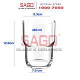  Ocean B24516 - Ly Thủy tinh Ocean  Modular Hi Ball 460ml | Nhập Khẩu Thái Lan 