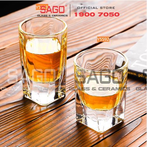  Deli Y5592 - Ly Thủy Tinh Deli Green Apple Shot 22ml | Thủy Tinh Cao Cấp 