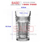  LIBBEY 927535 - Ly Thủy Tinh Libbey Radiant Cooler 470ml | Nhập Khẩu E.U 