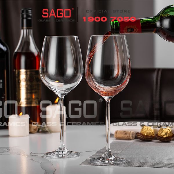  IDELITA 88CD40 - Ly thủy tinh Pha Lê IDELITA Danube Melodic Red wine Crystal Glasses 460ml | Thủy Tinh Pha Lê Cao cấp 