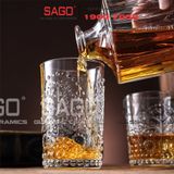  Deli DSKB040-2B - Ly Thủy Tinh Deli Whisky High Ball 350ml | Thủy Tinh Cao Cấp 