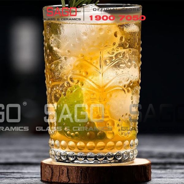  Deli DSKB040-2B - Ly Thủy Tinh Deli Whisky High Ball 350ml | Thủy Tinh Cao Cấp 