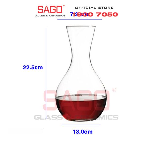  Pasabahce 64110 - Bình Rót Thủy Tinh Pasabahce Pengo Superior Decanter 1250ml | Nhập Khẩu Thổ Nhĩ Kỳ 