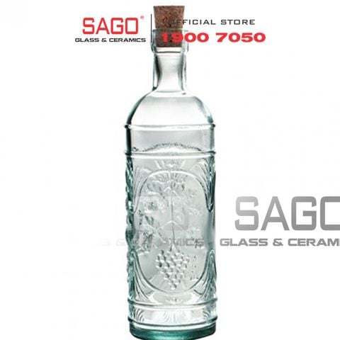  VSM V5050 - Chai Thủy Tinh Tái Chế Vidrios San Miguel BOTELLA ANIS BOMBON 500ml | Nhập Khẩu Tây Ban Nha 