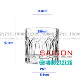  Ocean P03661 - Ly Thủy Tinh Ocean Traze PST Double Rock 350ml | Nhập Khẩu Thái Lan 
