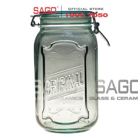  VSM V5630 - Hũ Thủy Tinh Tái Chế Vidrios San Miguel TARRO KLIK ORIGINAL 1900ml | Nhập Khẩu Tây Ban Nha 