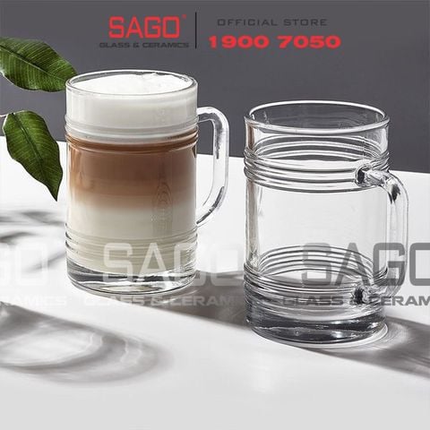  Pasabahce 55673 - Ly Thủy Tinh Pasabahce Mug Tincan 400ml | Nhập Khẩu Thổ Nhĩ Kỳ 