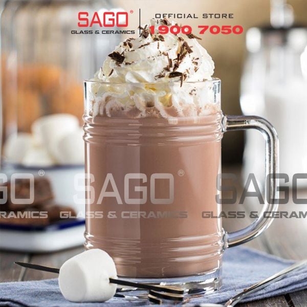  Pasabahce 55673 - Ly Thủy Tinh Pasabahce Mug Tincan 400ml | Nhập Khẩu Thổ Nhĩ Kỳ 