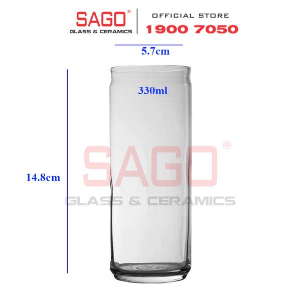  LIBBEY 825053 - Ly thủy tinh Libbey Skinny Can 330ml | Nhập Khẩu E.U 