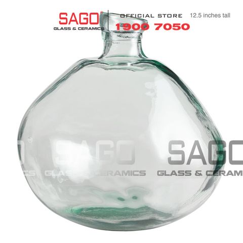  VSM V4649 - Bình Hoa Thủy Tinh Tái Chế Vidrios San Miguel Jarron Simplicity Cao 50cm | Nhập Khẩu Tây Ban Nha 