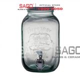  VSM V5968G20 - Bình Nước Thủy Tinh Tái Chế Vidrios San Miguel BEVERAGE AUTHENTIC EST.1896 4.0L | Nhập Khẩu Tây Ban Nha 