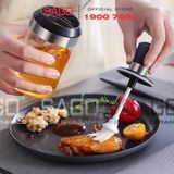  Hũ Thủy Tinh Gia Vị Có Thìa 250ml Viền Inox Cao Cấp | Thủy Tinh Cao cấp 