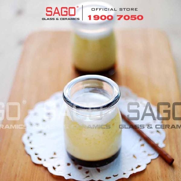  Hũ Thủy Tinh Pudding Lùn 100ml Nắp Nhựa | Thủy Tinh Cao Cấp 