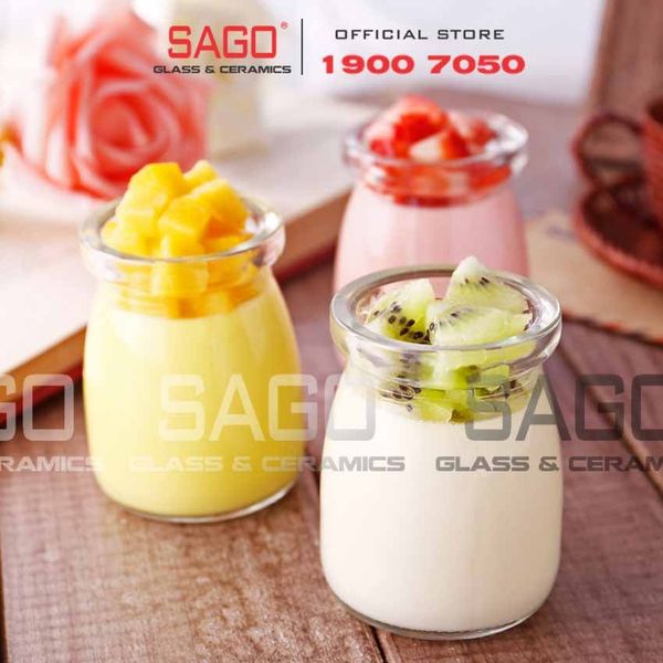  Hũ Thủy Tinh Pudding Lùn 100ml Nắp Nhựa | Thủy Tinh Cao Cấp 