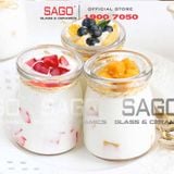  Hũ Thủy Tinh Pudding Lùn 100ml Nắp Nhựa | Thủy Tinh Cao Cấp 
