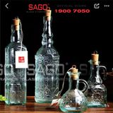 Bormioli Rocco 633429M - Bình Rót Dầu Bormioli Roco Olivia Oiler 220ml | Nhập Khẩu Italia 