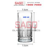  HONGLI 8415J  - Ly Thủy Tinh Hongli Elysia Hight Ball 445ml | Thủy Tinh Cao Cấp 