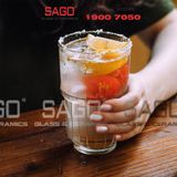  DELI Y5865-2S - Ly Thủy Tinh Deli LINQ Amber Beverage Glass 400ml | Thủy Tinh Cao Cấp 