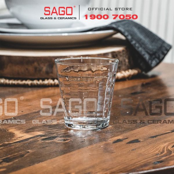  DURALEX D1033A - Ly Thủy Tinh Cường Lực Duralex Prisme Rock Glass 275ml | Nhập Khẩu Pháp 