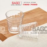  DURALEX D1033A - Ly Thủy Tinh Cường Lực Duralex Prisme Rock Glass 275ml | Nhập Khẩu Pháp 