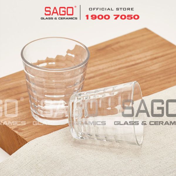  DURALEX D1033A - Ly Thủy Tinh Cường Lực Duralex Prisme Rock Glass 275ml | Nhập Khẩu Pháp 