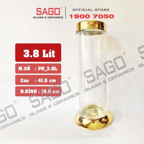  PH 3.8 - Binh Sâm Trụ Phú Hòa 3.8 Lít | Bình Sâm Cao Cấp Việt Nam 