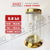  PH 5.8 - Binh Sâm Trụ Phú Hòa 5.8 Lít | Bình Sâm Cao Cấp Việt Nam 