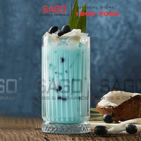  INS DM372 - Ly Thủy Tinh Ly Thủy Tinh INS Diamonds Elysia Hight Ball 260ml | Thủy Tinh Cao Cấp 