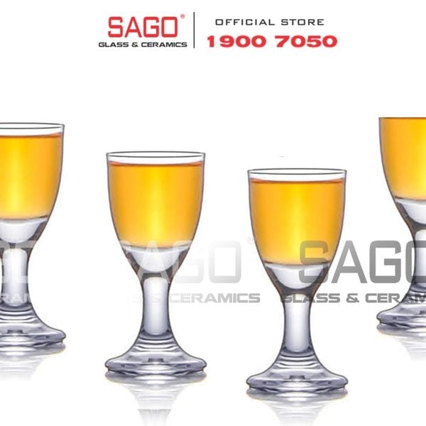  King Dealay JXB006 - Ly Thủy Tinh Có Chân King Dealay Classic Liqueur 12ml | Thủy tinh Cao Cấp 