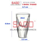  King Dealay JX5027 - Ly Thủy Tinh King Dealay Diamon shot glass 20ml | Thủy tinh Cao Cấp 