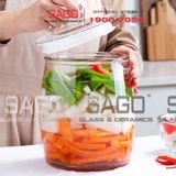 Chum Thủy Tinh Đựng Hạt , Đựng Gạo Nắp Thủy Tinh 9.0 Lít | Thủy Tinh Cao Cấp 