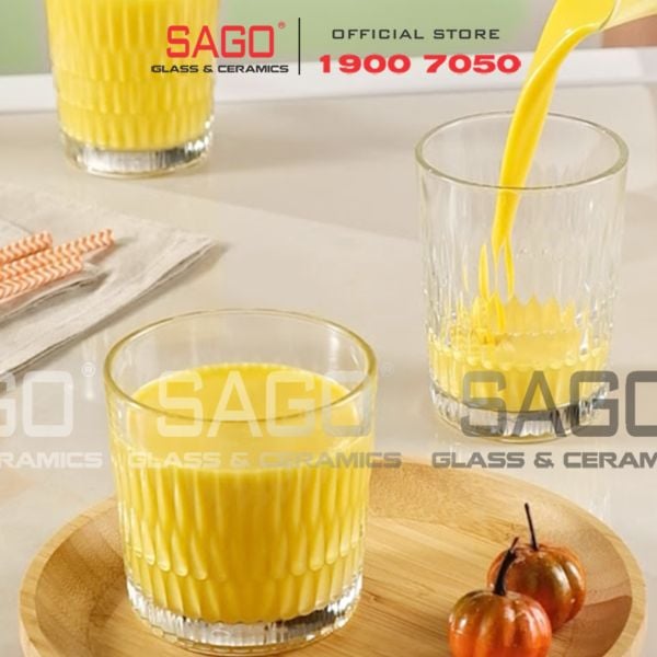  Pasabahce 1204322 - Ly Thủy Tinh Pasabahce Novalties Rain whiskey Glass 300ml | Nhập Khẩu Thổ Nhĩ Kỳ 