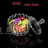  DELI TG1080 - Thố Mứt Thủy Tinh , Hũ Kẹo Thủy Tinh Deli Candy Jar Glass | Thủy Tinh Cao Cấp 