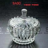  DELI TG1080 - Thố Mứt Thủy Tinh , Hũ Kẹo Thủy Tinh Deli Candy Jar Glass | Thủy Tinh Cao Cấp 
