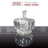  DELI TG1080 - Thố Mứt Thủy Tinh , Hũ Kẹo Thủy Tinh Deli Candy Jar Glass | Thủy Tinh Cao Cấp 