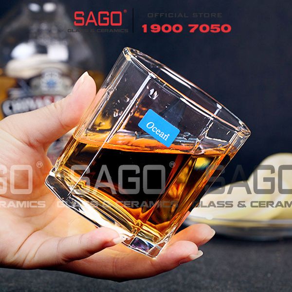  Ocean B02309 - Ly Thủy Tinh Ocean Pyramid Rock 260ml | Nhập Khẩu Thái Lan 