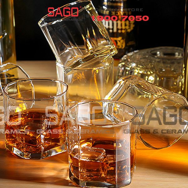  Ocean B02309 - Ly Thủy Tinh Ocean Pyramid Rock 260ml | Nhập Khẩu Thái Lan 