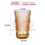  Deli KB047-2HA - Ly Thủy Tinh Deli Soda Lime Amber Tumber Glass 305ml | Thủy Tinh Cao Cấp 