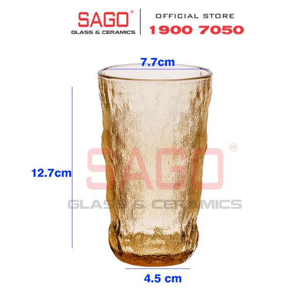  Deli KB047-2HA - Ly Thủy Tinh Deli Soda Lime Amber Tumber Glass 305ml | Thủy Tinh Cao Cấp 
