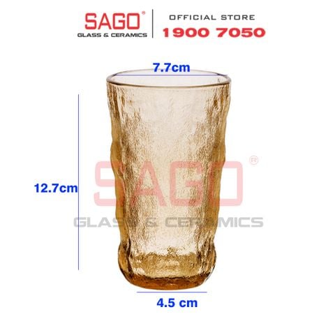  Deli KB047-2HA - Ly Thủy Tinh Deli Soda Lime Amber Tumber Glass 305ml | Thủy Tinh Cao Cấp 