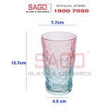  Deli KB047-2P - Ly Thủy Tinh Deli Soda Lime Pink Tumber Glass 305ml | Thủy Tinh Cao Cấp 