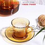  DURALEX D9006DG - Bộ Tách Thủy Tinh Cường Lực Duralex Lys Amber Espresso Mug Glass 180ml | Nhập Khẩu Pháp 