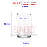  LIBBEY 345 - Ly Thủy Tinh Libbey Glass Can 370ml | Thủy Tinh Cao Cấp 