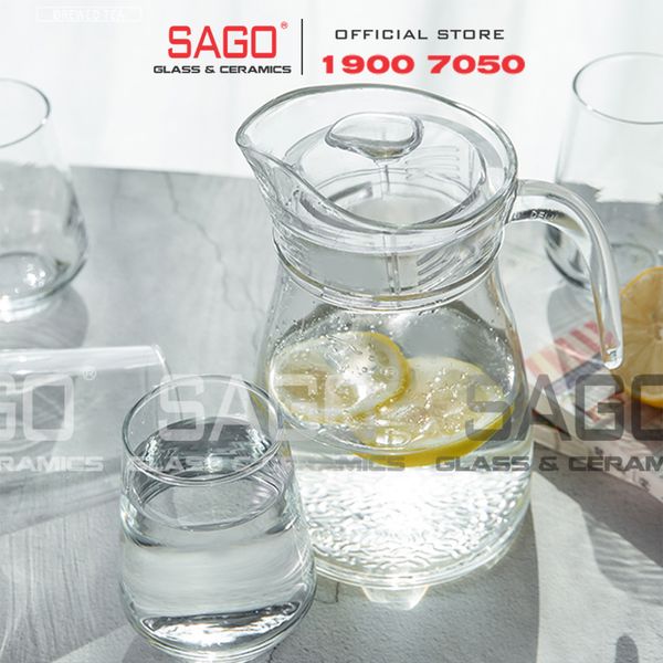  Deli EH1008-2 - Bình Nước Thủy Tinh Deli Pitcher 1500ml | Thủy Tinh Cao Cấp 